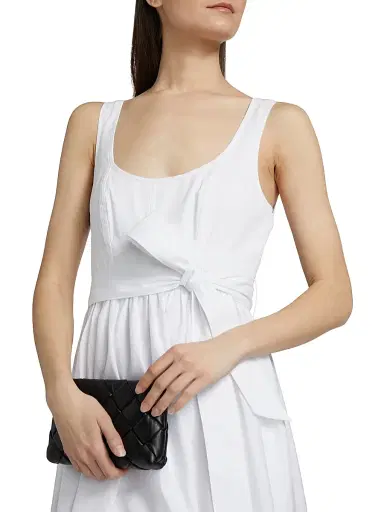 Cinq à Sept Women's Kilah Sleeveless A-Line Midi-Dress - White | Thumbnail 6 Cinq à Sept Women's Kilah Sleeveless A-Line Midi-Dress - White | Thumbnail 6
