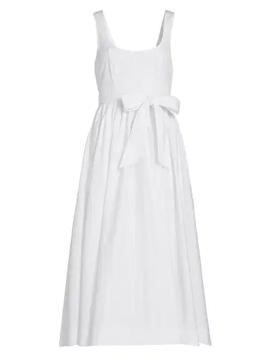 Cinq à Sept Women's Kilah Sleeveless A-Line Midi-Dress - White | Thumbnail 1 Cinq à Sept Women's Kilah Sleeveless A-Line Midi-Dress - White | Thumbnail 1
