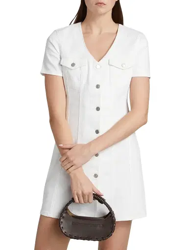 Rails Women's Saratoga Stretch-Denim Minidress - Salt White | Thumbnail 3 Rails Women's Saratoga Stretch-Denim Minidress - Salt White | Thumbnail 3