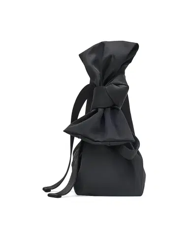 Marc Jacobs Women's The Bow Nylon Mini Sack Bag - Black | Thumbnail 5 Marc Jacobs Women's The Bow Nylon Mini Sack Bag - Black | Thumbnail 5