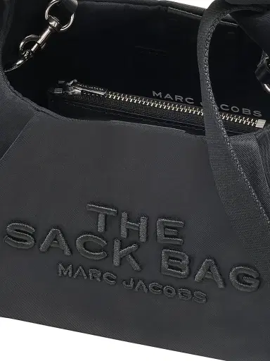 Marc Jacobs Women's The Bow Nylon Mini Sack Bag - Black | Thumbnail 7 Marc Jacobs Women's The Bow Nylon Mini Sack Bag - Black | Thumbnail 7