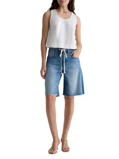 AG Jeans Women's High-Rise Denim Bermuda Short - Sweetwater | Thumbnail 2 AG Jeans Women's High-Rise Denim Bermuda Short - Sweetwater | Thumbnail 2