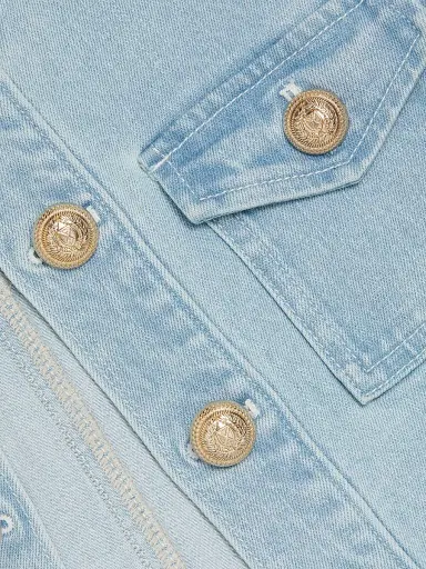 Generation Love Women's Devika Denim Jacket - Sky Blue | Thumbnail 7 Generation Love Women's Devika Denim Jacket - Sky Blue | Thumbnail 7