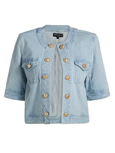 Generation Love Women's Devika Denim Jacket - Sky Blue | Thumbnail 1 Generation Love Women's Devika Denim Jacket - Sky Blue | Thumbnail 1
