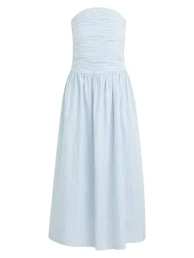 Joe's Jeans Women's The Reina Cotton-Linen Maxi Dress - Blue White Stripe | Thumbnail 1 Joe's Jeans Women's The Reina Cotton-Linen Maxi Dress - Blue White Stripe | Thumbnail 1