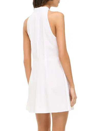 STAUD Women's Shirley Cotton Poplin Halter Minidress - White | Thumbnail 5 STAUD Women's Shirley Cotton Poplin Halter Minidress - White | Thumbnail 5