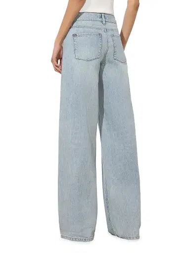 ALICE + OLIVIA Women's Amazing Low-Rise Baggy Jeans - Rockstar Blue | Thumbnail 5 ALICE + OLIVIA Women's Amazing Low-Rise Baggy Jeans - Rockstar Blue | Thumbnail 5