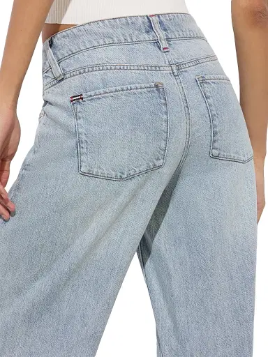 ALICE + OLIVIA Women's Amazing Low-Rise Baggy Jeans - Rockstar Blue | Thumbnail 6 ALICE + OLIVIA Women's Amazing Low-Rise Baggy Jeans - Rockstar Blue | Thumbnail 6