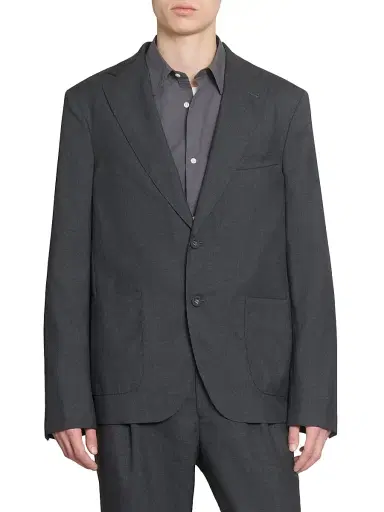OFFICINE GÉNÉRALE Men's Arthus Wool Italian Fresco Jacket | Thumbnail 2 OFFICINE GÉNÉRALE Men's Arthus Wool Italian Fresco Jacket | Thumbnail 2