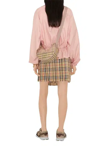 Burberry Women's Check Horseshoe Crossbody Bag - Teacup | Thumbnail 4 Burberry Women's Check Horseshoe Crossbody Bag - Teacup | Thumbnail 4