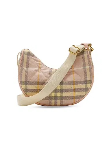 Burberry Women's Check Horseshoe Crossbody Bag - Teacup | Thumbnail 6 Burberry Women's Check Horseshoe Crossbody Bag - Teacup | Thumbnail 6