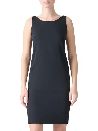 Akris Women's Silk-Stretch Sheath Minidress - Black - Size 14 | Thumbnail 2 Akris Women's Silk-Stretch Sheath Minidress - Black - Size 14 | Thumbnail 2