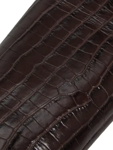 Schutz Women's Maryana 90MM Croc-Embossed Leather Stiletto Boots - Dark Chocolate | Thumbnail 5 Schutz Women's Maryana 90MM Croc-Embossed Leather Stiletto Boots - Dark Chocolate | Thumbnail 5