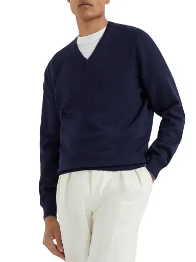 Brunello Cucinelli Men's Cashmere Sweater | Thumbnail 2 Brunello Cucinelli Men's Cashmere Sweater | Thumbnail 2