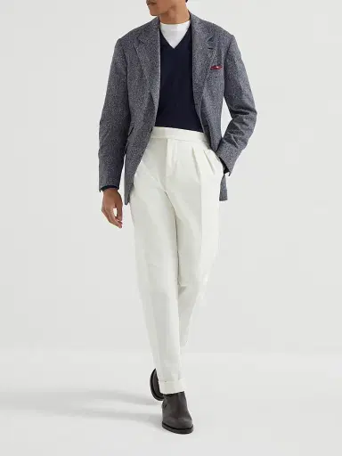 Brunello Cucinelli Men's Cashmere Sweater | Thumbnail 6 Brunello Cucinelli Men's Cashmere Sweater | Thumbnail 6