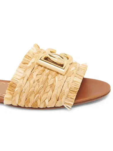 Dolce & Gabbana Women's Logo Woven Sandals - Legno Natural - Size 11.5 | Thumbnail 5 Dolce & Gabbana Women's Logo Woven Sandals - Legno Natural - Size 11.5 | Thumbnail 5