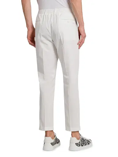 Dolce & Gabbana Men's Stretch Cotton Gabardine Trousers - Bianco - Size 42 | Thumbnail 5 Dolce & Gabbana Men's Stretch Cotton Gabardine Trousers - Bianco - Size 42 | Thumbnail 5
