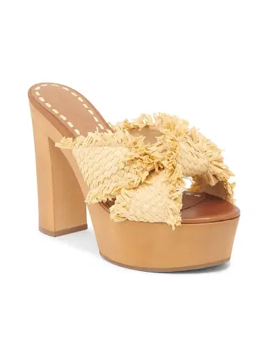 Dolce & Gabbana Women's Knotted Raffia Platform Sandals - Legno Sabbia - Size 10.5 | Thumbnail 2 Dolce & Gabbana Women's Knotted Raffia Platform Sandals - Legno Sabbia - Size 10.5 | Thumbnail 2