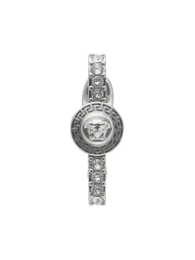 Versace Women's Medusa Silvertone & Glass Crystal Earrings - Crystal | Thumbnail 1 Versace Women's Medusa Silvertone & Glass Crystal Earrings - Crystal | Thumbnail 1