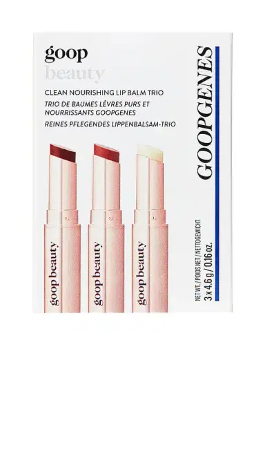 goop beauty goop beautygenes Clean Nourishing Lip Balm Trio, Rose + Garnet | Thumbnail 2 goop beauty goop beautygenes Clean Nourishing Lip Balm Trio, Rose + Garnet | Thumbnail 2