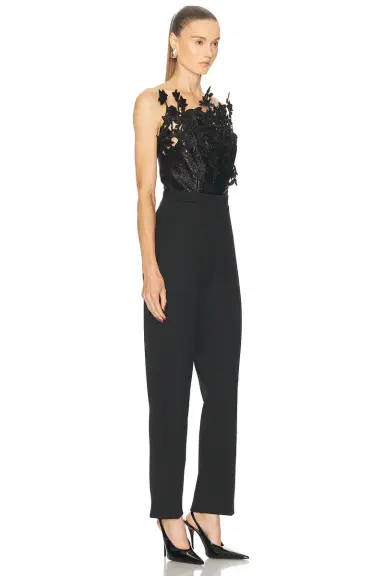 Oscar de la Renta Strapless Jumpsuit | Thumbnail 2 Oscar de la Renta Strapless Jumpsuit | Thumbnail 2