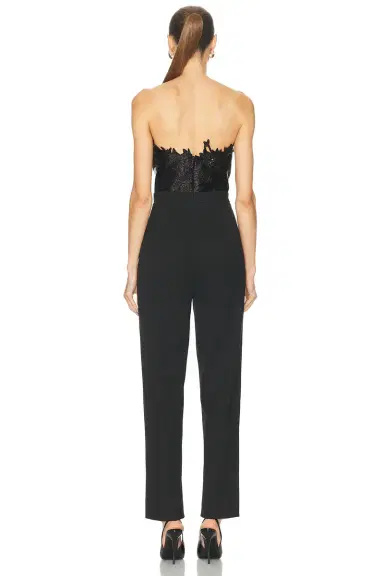 Oscar de la Renta Strapless Jumpsuit | Thumbnail 3 Oscar de la Renta Strapless Jumpsuit | Thumbnail 3