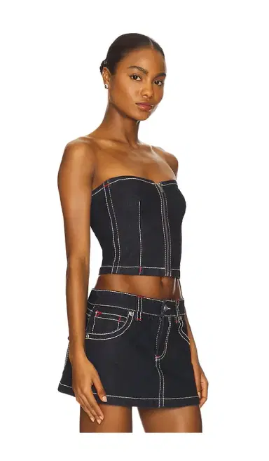 Abrand Cameron Denim Bustier | Thumbnail 2 Abrand Cameron Denim Bustier | Thumbnail 2
