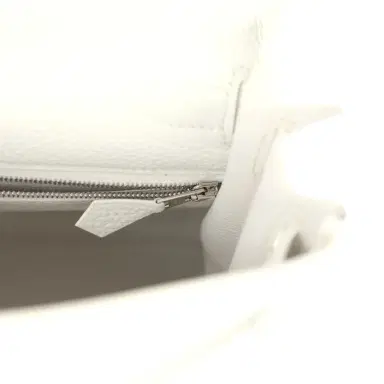 HERMÈS Hermes Kelly Retourne 28 White Clemence Palladium Hardware | Thumbnail 9 HERMÈS Hermes Kelly Retourne 28 White Clemence Palladium Hardware | Thumbnail 9