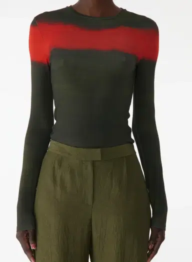 Jason Wu Collection CRINKLED SATIN STRAIGHT- LEG TROUSERS | Thumbnail 4 Jason Wu Collection CRINKLED SATIN STRAIGHT- LEG TROUSERS | Thumbnail 4