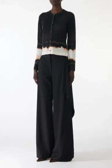 Jason Wu Collection OMBRE DIFUSSED STRIPE WOOL CARDIGAN | Thumbnail 3 Jason Wu Collection OMBRE DIFUSSED STRIPE WOOL CARDIGAN | Thumbnail 3