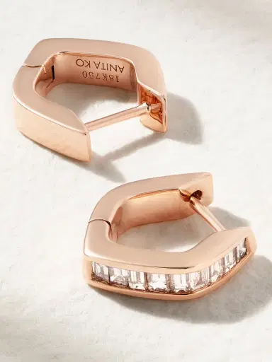 Anita Ko Georgie 18-karat Rose Gold Diamond Earrings | Thumbnail 3 Anita Ko Georgie 18-karat Rose Gold Diamond Earrings | Thumbnail 3