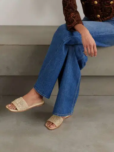 Chloé Flower Crocheted Slides | Thumbnail 2 Chloé Flower Crocheted Slides | Thumbnail 2