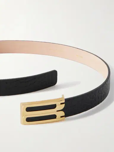 Victoria Beckham Frame Croc-effect Leather Belt | Thumbnail 3 Victoria Beckham Frame Croc-effect Leather Belt | Thumbnail 3
