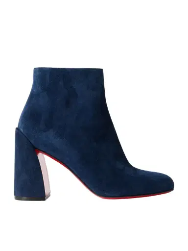 Christian Louboutin Turela 85 Suede Ankle Boots | Thumbnail 1 Christian Louboutin Turela 85 Suede Ankle Boots | Thumbnail 1