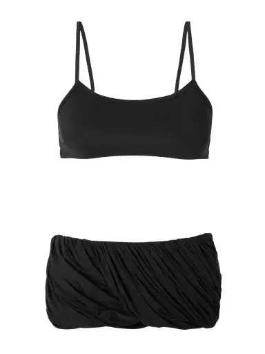 Alaïa Twisted Ruched Bikini | Thumbnail 1 Alaïa Twisted Ruched Bikini | Thumbnail 1