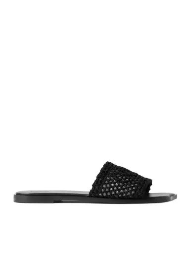 Chloé Flower Crocheted Slides | Thumbnail 1 Chloé Flower Crocheted Slides | Thumbnail 1