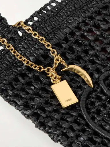 Chloé Summer Banana Embellished Embroidered Raffia Tote | Thumbnail 4 Chloé Summer Banana Embellished Embroidered Raffia Tote | Thumbnail 4
