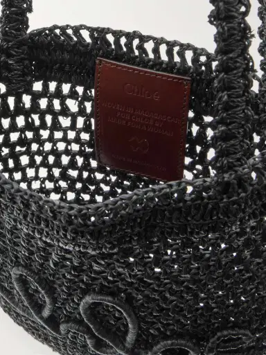 Chloé Summer Banana Embellished Embroidered Raffia Tote | Thumbnail 5 Chloé Summer Banana Embellished Embroidered Raffia Tote | Thumbnail 5