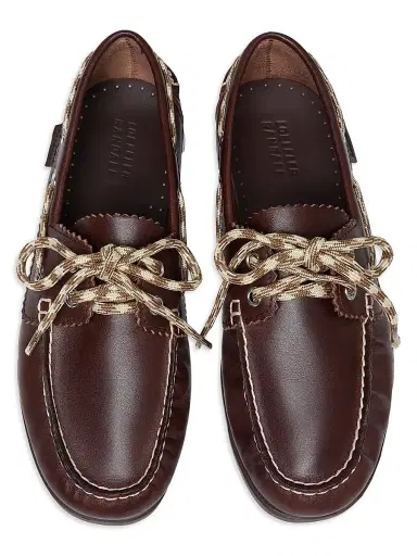 Loeffler Randall Women's Franco Leather Boat Shoes - Espresso Brown Butter | Thumbnail 4 Loeffler Randall Women's Franco Leather Boat Shoes - Espresso Brown Butter | Thumbnail 4