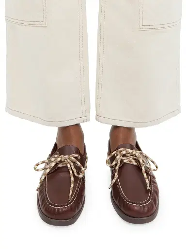 Loeffler Randall Women's Franco Leather Boat Shoes - Espresso Brown Butter | Thumbnail 6 Loeffler Randall Women's Franco Leather Boat Shoes - Espresso Brown Butter | Thumbnail 6