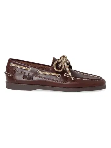 Loeffler Randall Women's Franco Leather Boat Shoes - Espresso Brown Butter | Thumbnail 1 Loeffler Randall Women's Franco Leather Boat Shoes - Espresso Brown Butter | Thumbnail 1