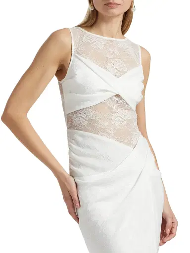 Significant Other Women's Nida Lace Draped Twist-Front Maxi Dress - | Thumbnail 6 Significant Other Women's Nida Lace Draped Twist-Front Maxi Dress - | Thumbnail 6
