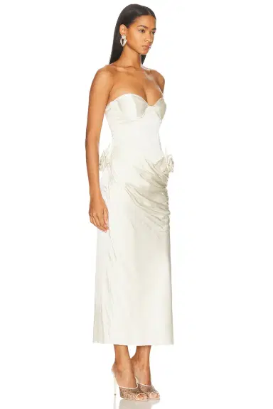 LPA Ilaria Corset Midi Dress | Thumbnail 4 LPA Ilaria Corset Midi Dress | Thumbnail 4