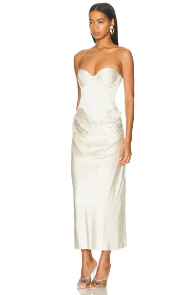 LPA Ilaria Corset Midi Dress | Thumbnail 5 LPA Ilaria Corset Midi Dress | Thumbnail 5