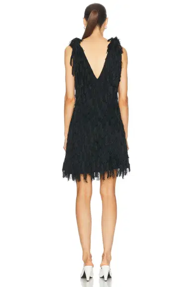 Bottega Veneta Fringe Crepe Mini Dress | Thumbnail 3 Bottega Veneta Fringe Crepe Mini Dress | Thumbnail 3