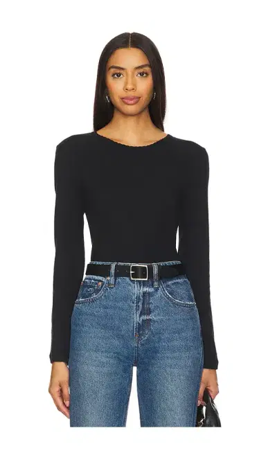 LESET Pointelle Long Sleeve | Thumbnail 1 LESET Pointelle Long Sleeve | Thumbnail 1