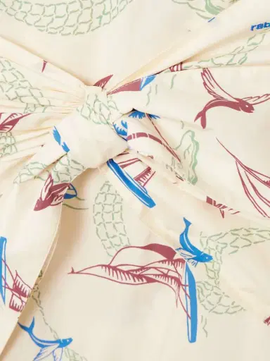 Rabanne Bow-detailed Printed Cotton Mini Dress | Thumbnail 5 Rabanne Bow-detailed Printed Cotton Mini Dress | Thumbnail 5