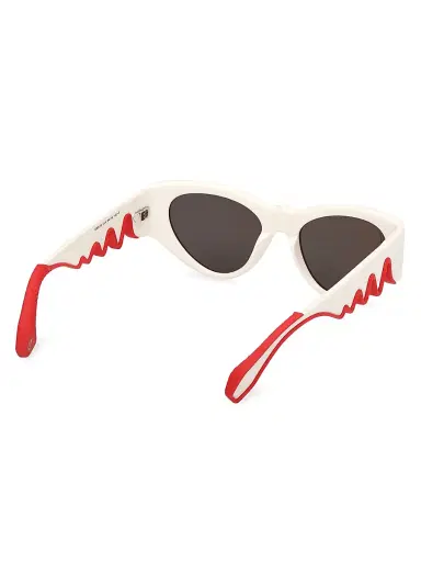 Christian Louboutin Women's Loubishark 54MM Cat-Eye Sunglasses - White Red | Thumbnail 6 Christian Louboutin Women's Loubishark 54MM Cat-Eye Sunglasses - White Red | Thumbnail 6