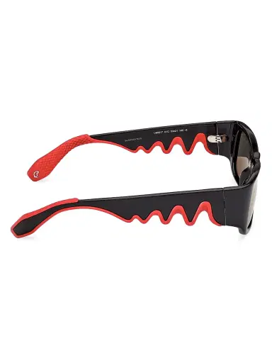 Christian Louboutin Women's Loubishark 53MM Rectangular Sunglasses - Black Smoke Red | Thumbnail 7 Christian Louboutin Women's Loubishark 53MM Rectangular Sunglasses - Black Smoke Red | Thumbnail 7