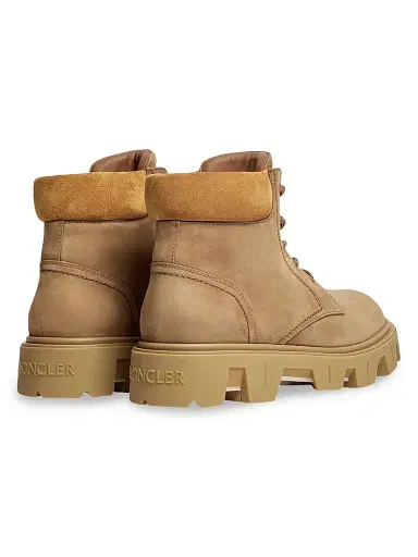 Moncler Men's Peak City Boots in Nubuck and Suede - Khaki | Thumbnail 4 Moncler Men's Peak City Boots in Nubuck and Suede - Khaki | Thumbnail 4